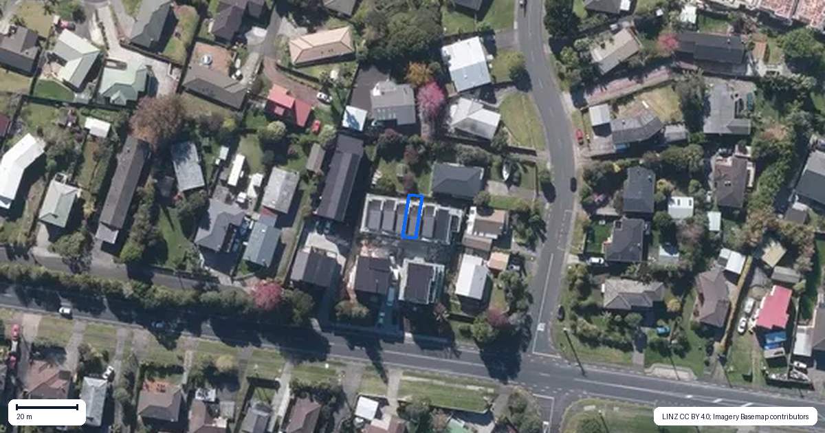 Property context map for 64E Triangle Road, Massey, Auckland