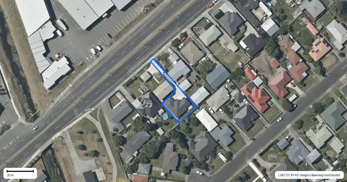 Property context map for 127A Taradale Road, Onekawa, Napier