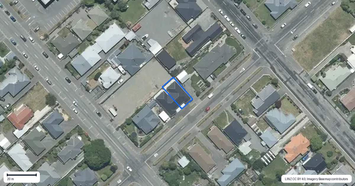 Property context map for 47 William Street, Ashburton