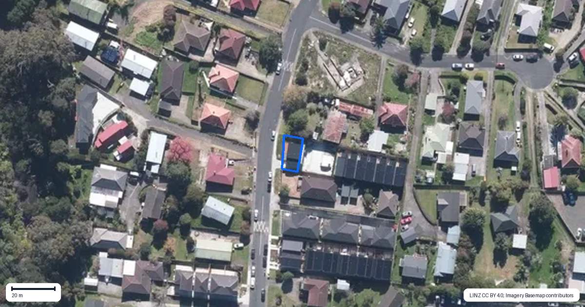 Property context map for 1/29 Tudor Road, Henderson, Auckland