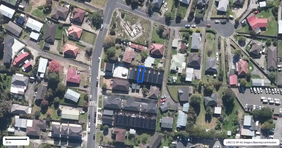 Property context map for 4/29 Tudor Road, Henderson, Auckland