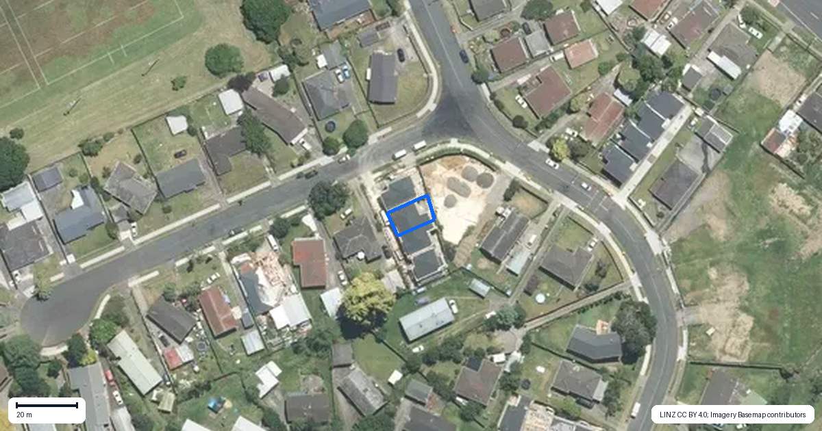 Property context map for 4B Solo Place, Manurewa, Auckland