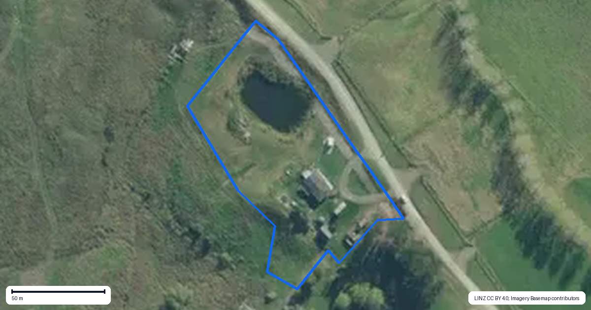 Property context map for 87 Rangiora Road, Kaiwaka
