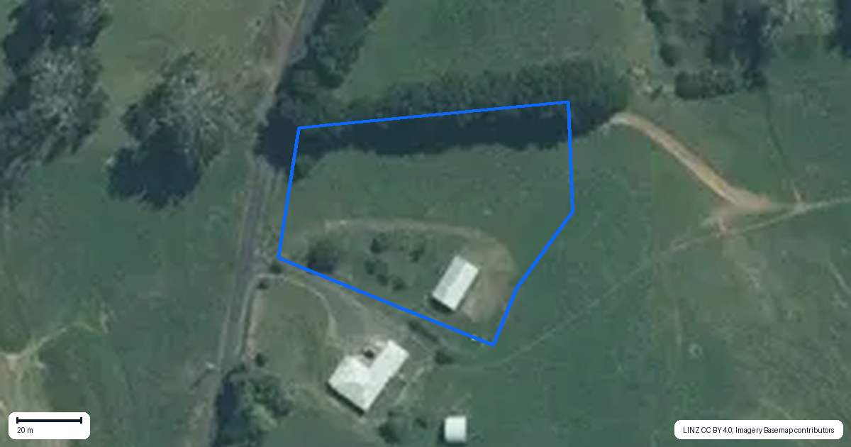 Property context map for 20C Parihoro Road, Puketotara, Pirongia