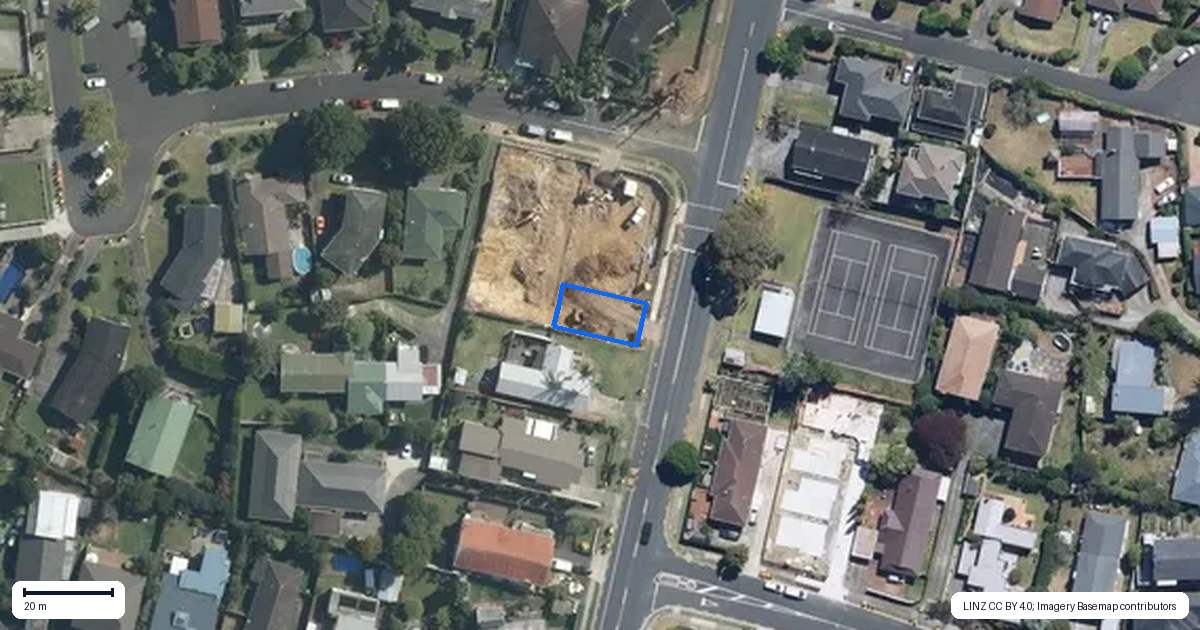 Property context map for 40A Glenmore Road, Sunnyhills, Auckland
