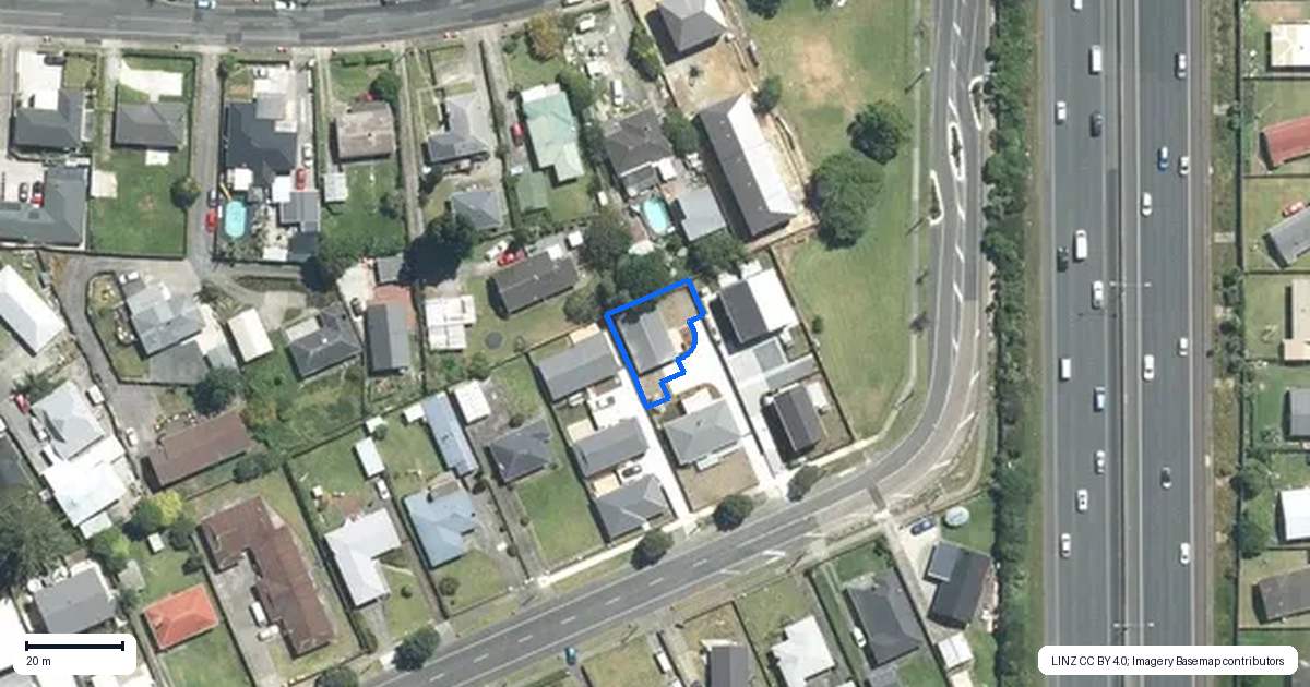 Property context map for 56A Myers Road, Manurewa East, Auckland