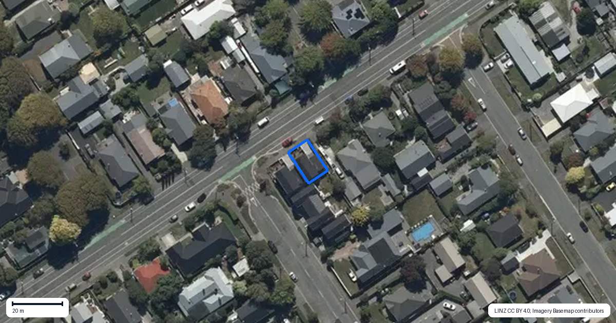 Property context map for 156 Westminster Street, Mairehau, Christchurch