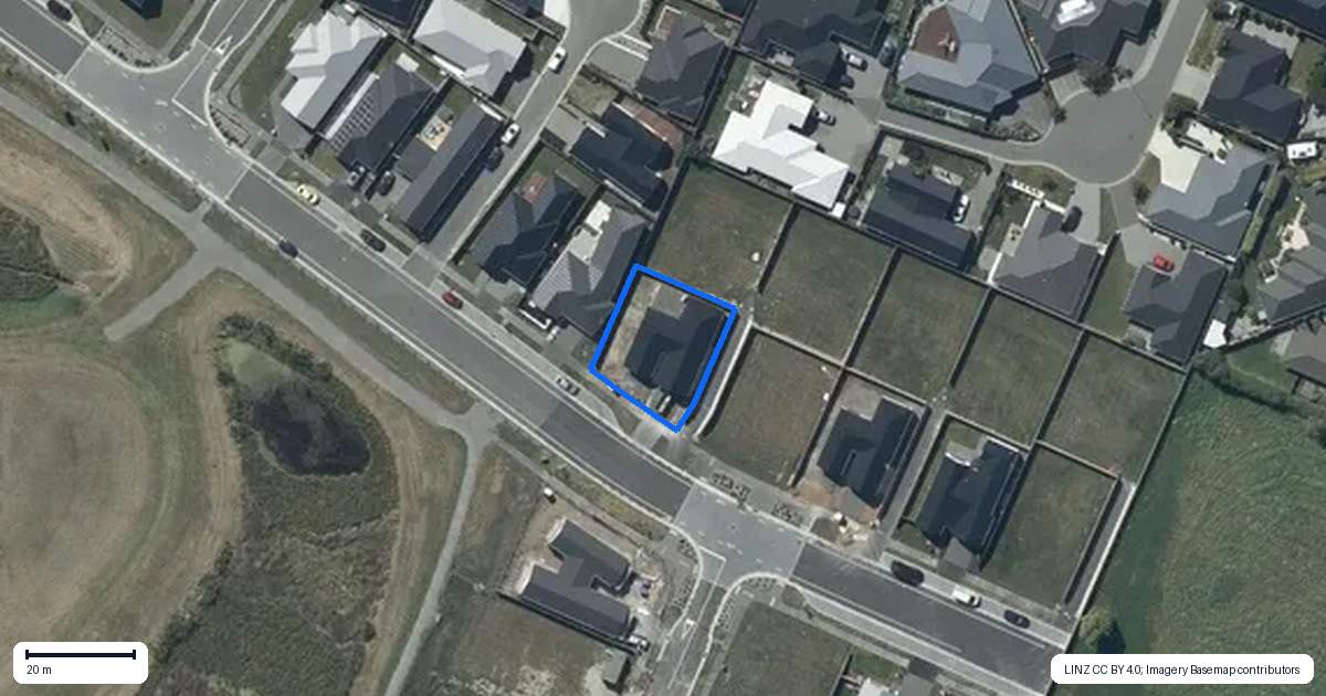 Property context map for 105 Skibbereen Drive, Halswell, Christchurch