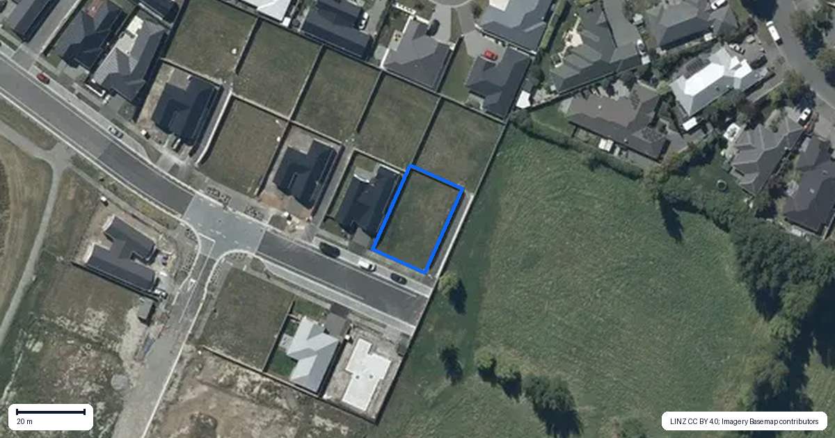 Property context map for 121 Skibbereen Drive, Halswell, Christchurch