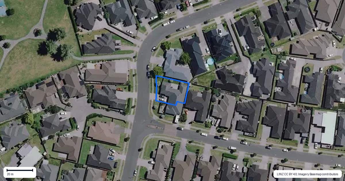 Property context map for 8 Arista Way, Rototuna North, Hamilton