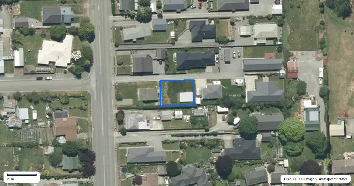 Property context map for 225C Talbot Street, Geraldine