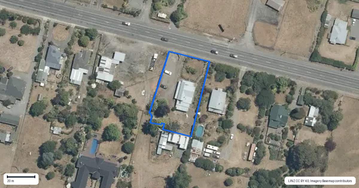 Property context map for 2373 Takapau Road, Waipukurau