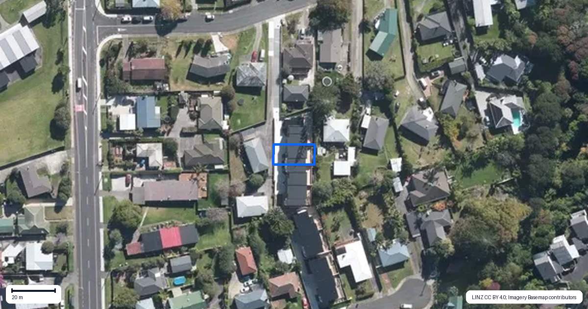 Property context map for 9B Aplin Place, Birkdale, Auckland
