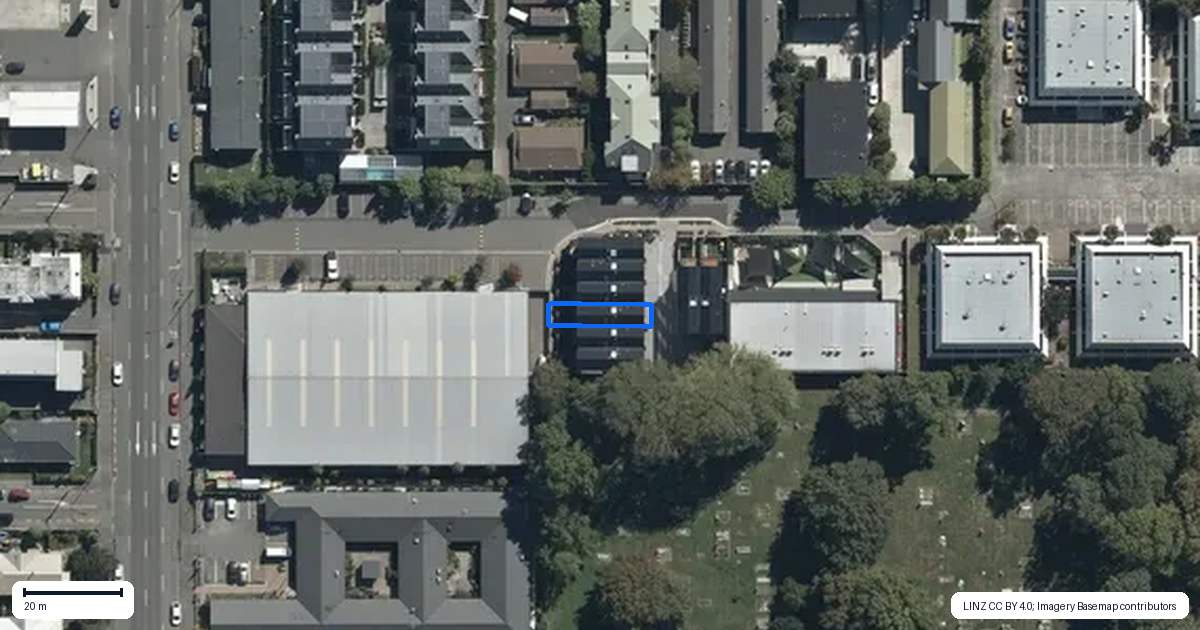 Property context map for 4/30 Amuri Park Lane, Christchurch Central, Christchurch