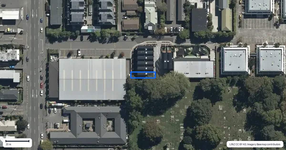 Property context map for 6/30 Amuri Park Lane, Christchurch Central, Christchurch