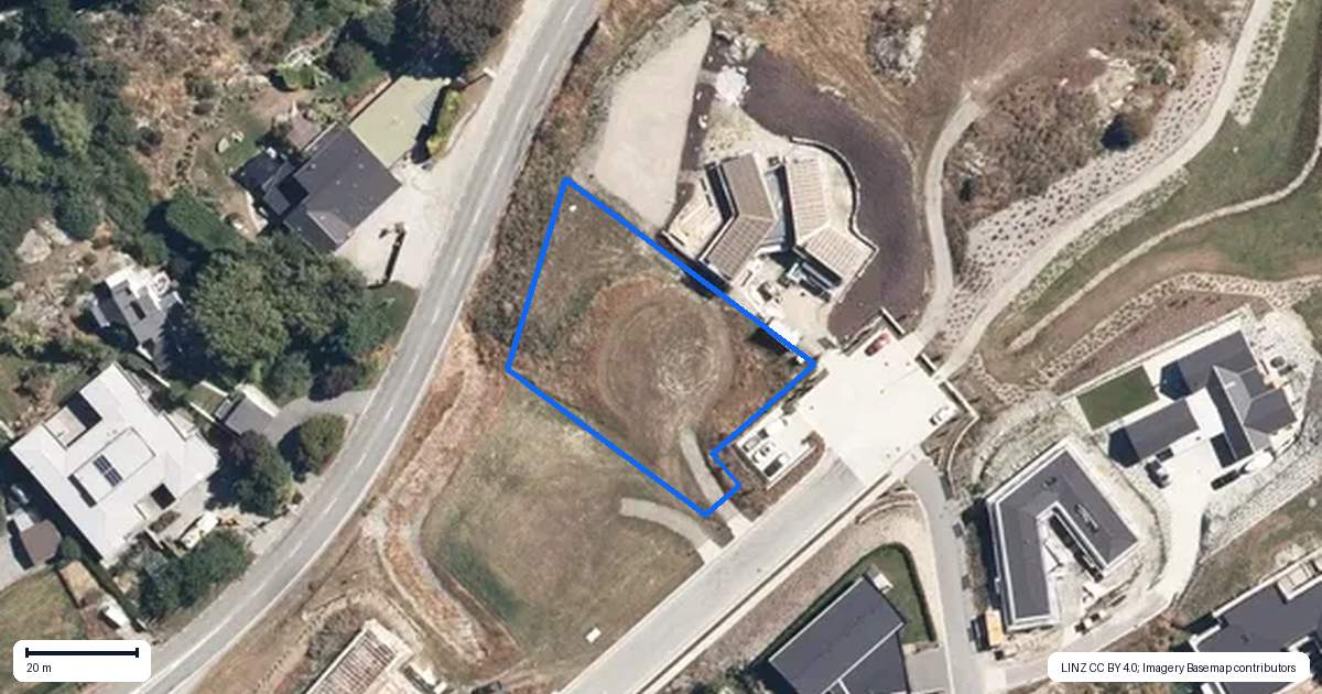 Property context map for 7 Spring Hill Road, Kelvin Heights, Queenstown