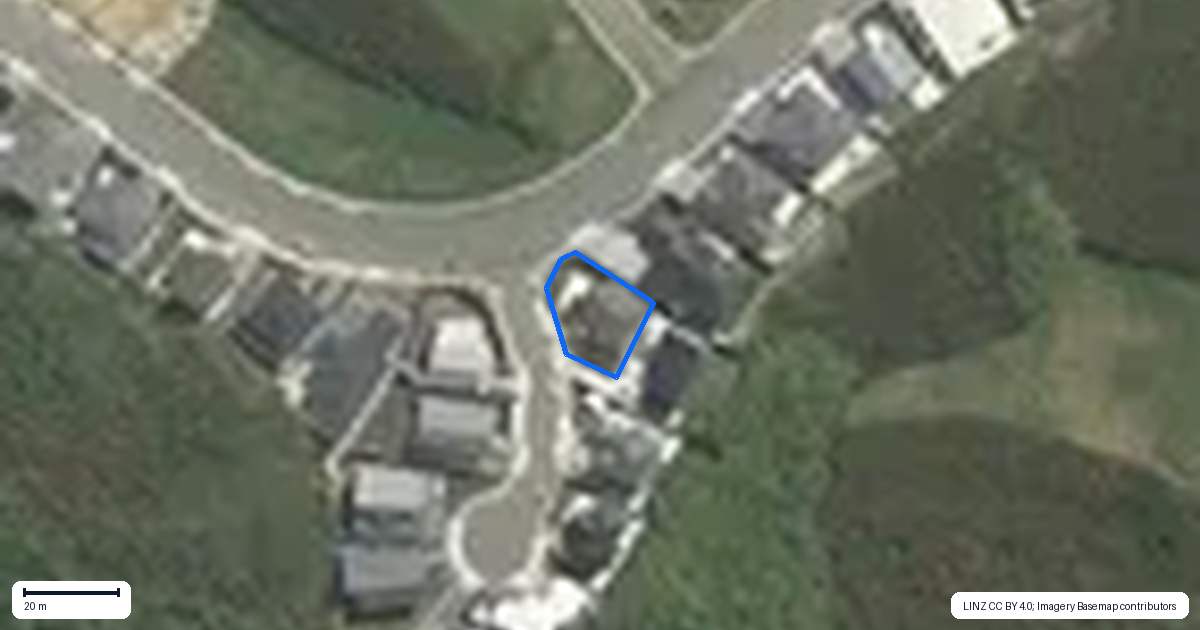 Property context map for 1 Pine Hill Rise, Glenside, Wellington