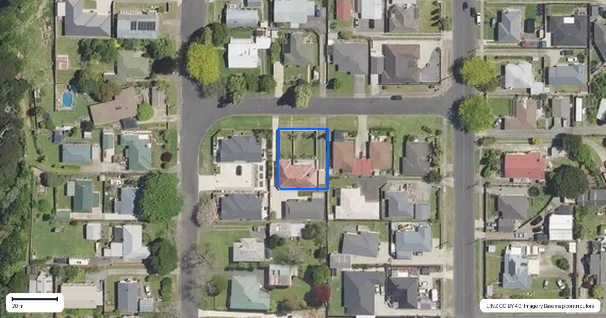 Property context map for 4 Princess Street, Te Puke