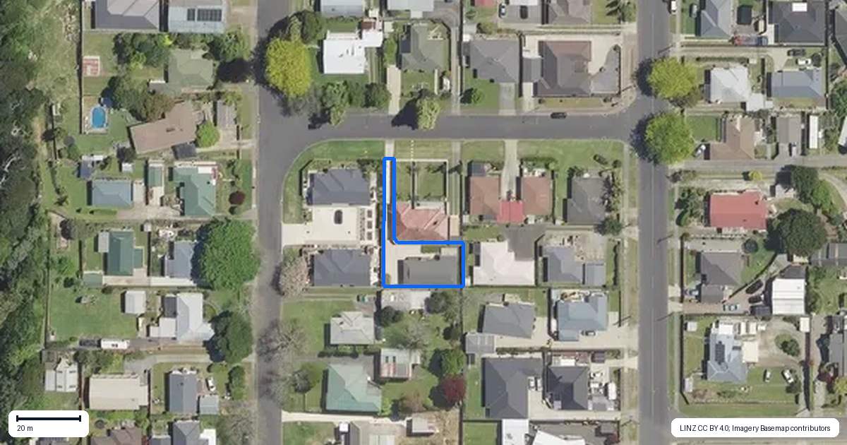 Property context map for 4A Princess Street, Te Puke