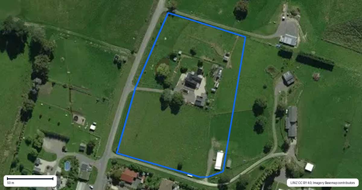 Property context map for 18 Levin Road, Cheviot