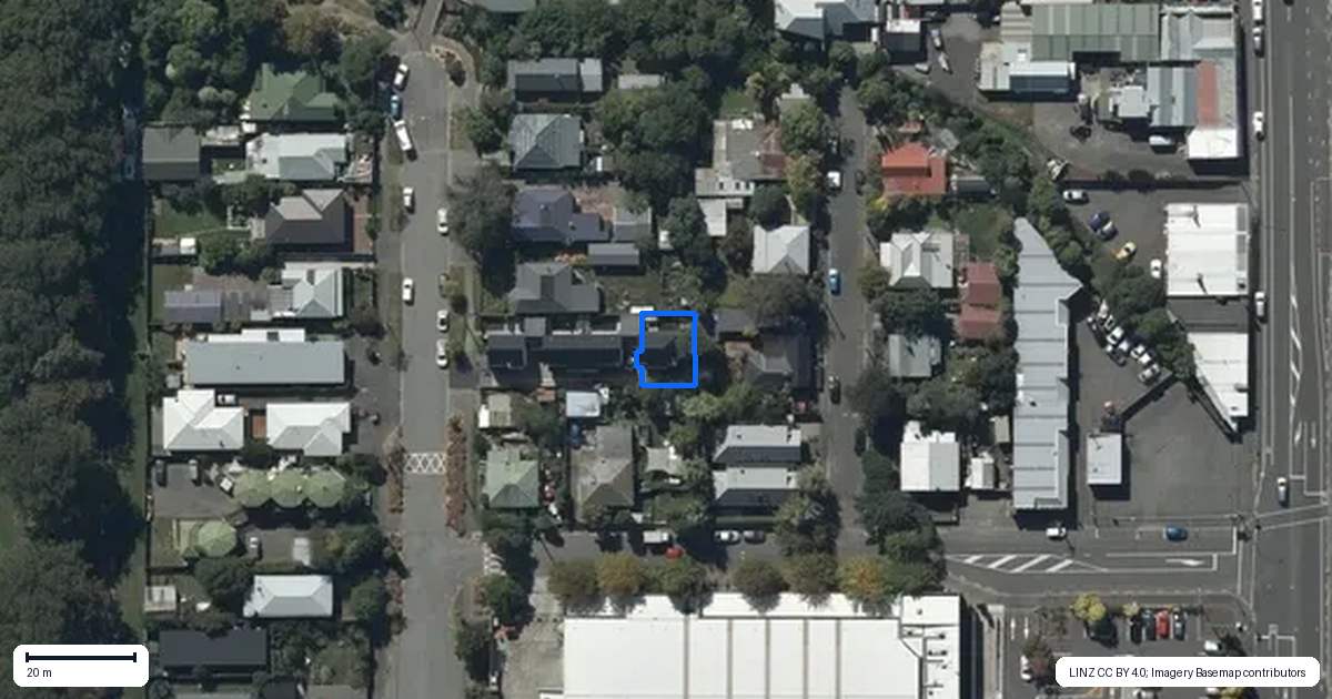 Property context map for 18D Forbes Street, Sydenham, Christchurch