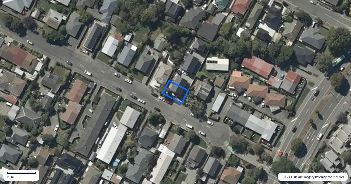 Property context map for 1/101 Charles Street, Waltham, Christchurch