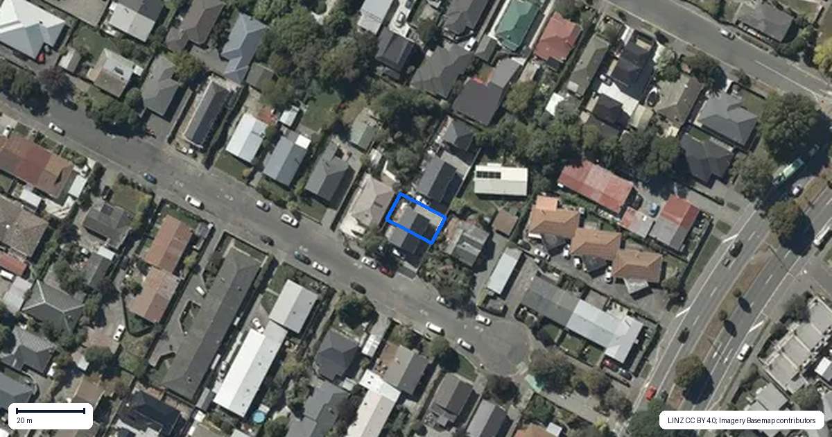 Property context map for 2/101 Charles Street, Waltham, Christchurch