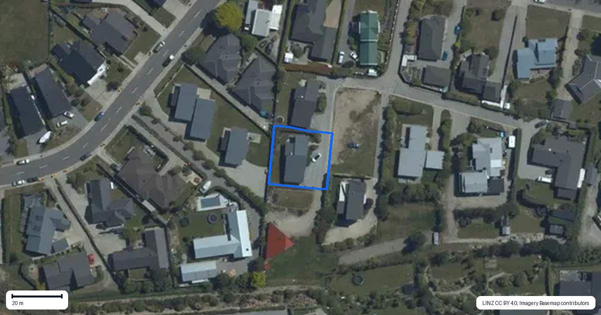 Property context map for 2B Pebble Lane, Wanaka