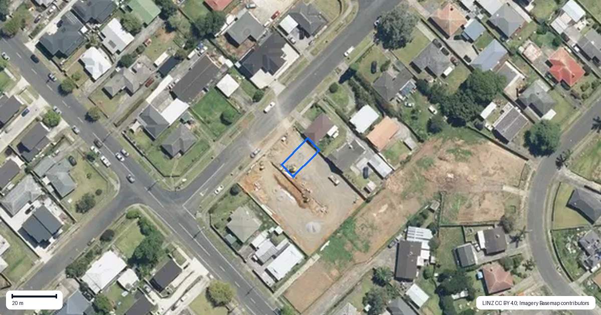 Property context map for 2/48 Allen Street, Mangere East, Auckland