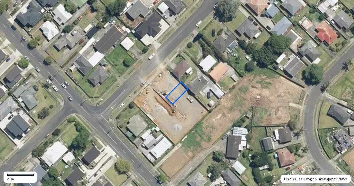 Property context map for 3/48 Allen Street, Mangere East, Auckland