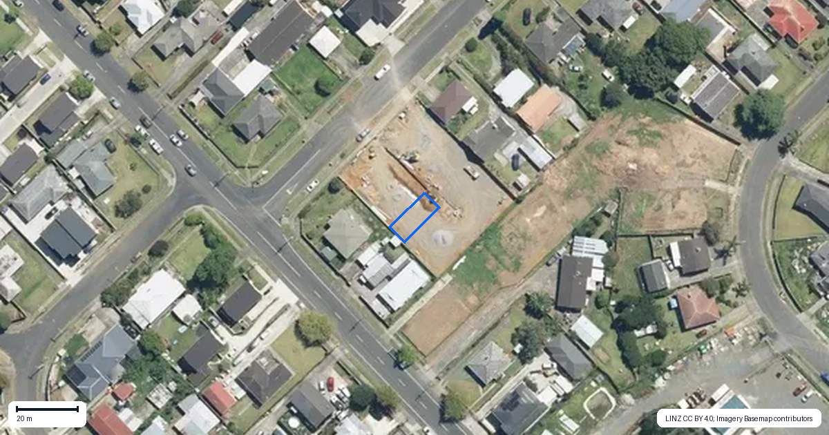 Property context map for 4/50 Allen Street, Mangere East, Auckland