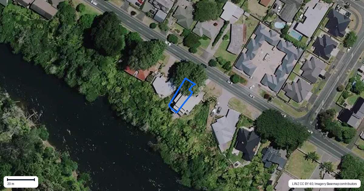 Property context map for 1/983 River Road, Queenwood, Hamilton
