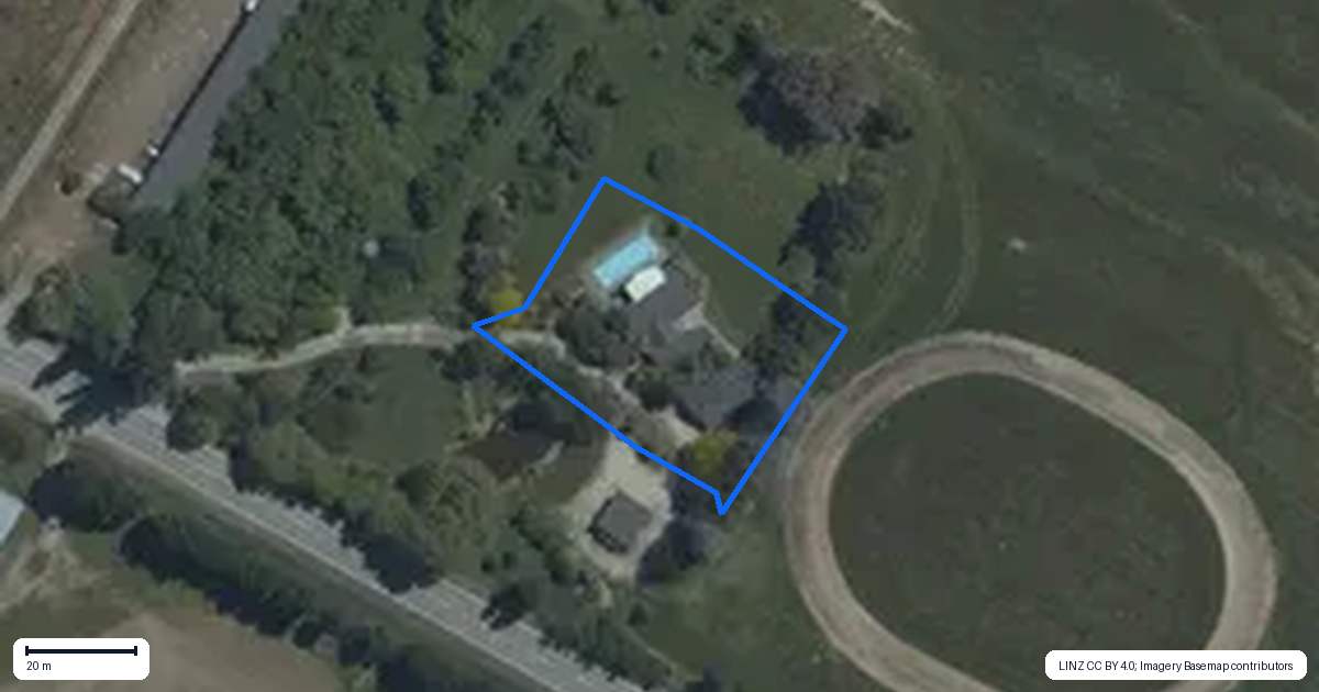 Property context map for 1 Martin Lane, Wanaka