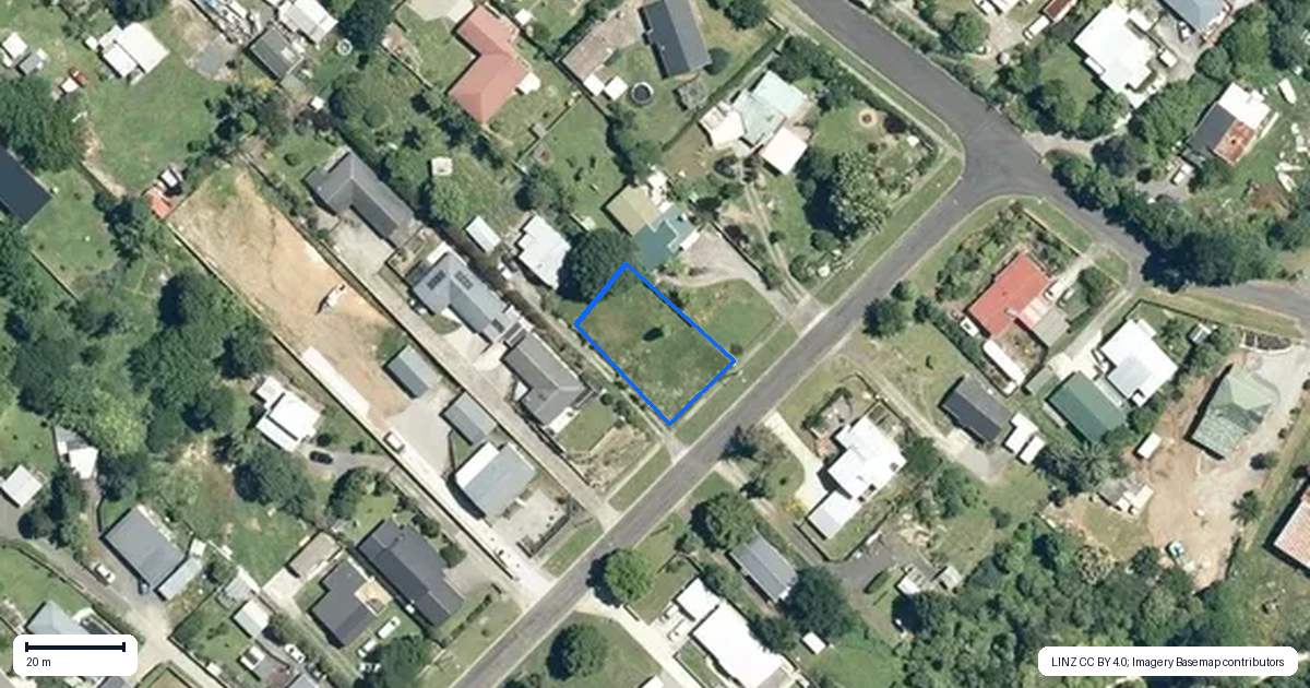 Property context map for 19A George Street, Waihi