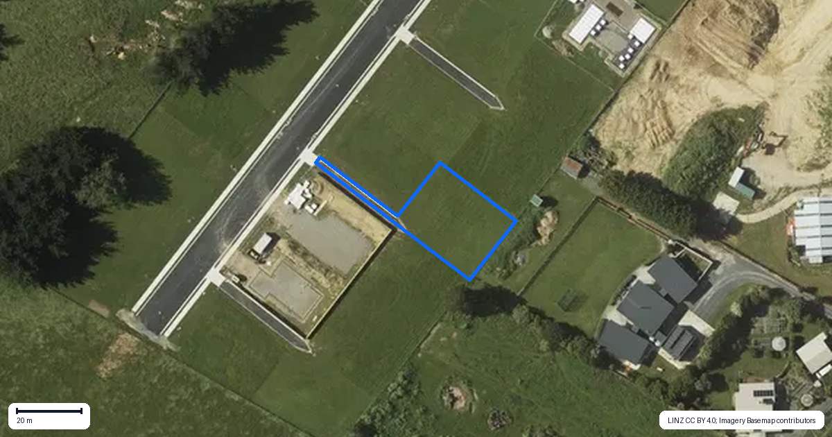Property context map for 39 Magnolia Place, Levin