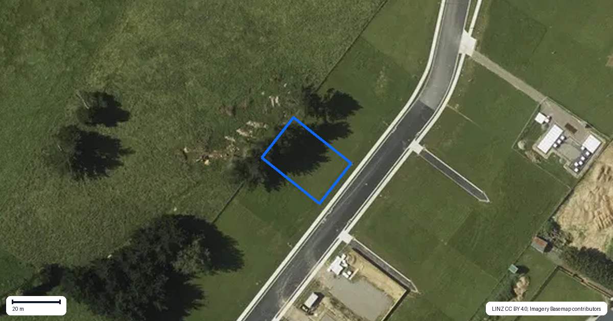 Property context map for 24 Magnolia Place, Levin