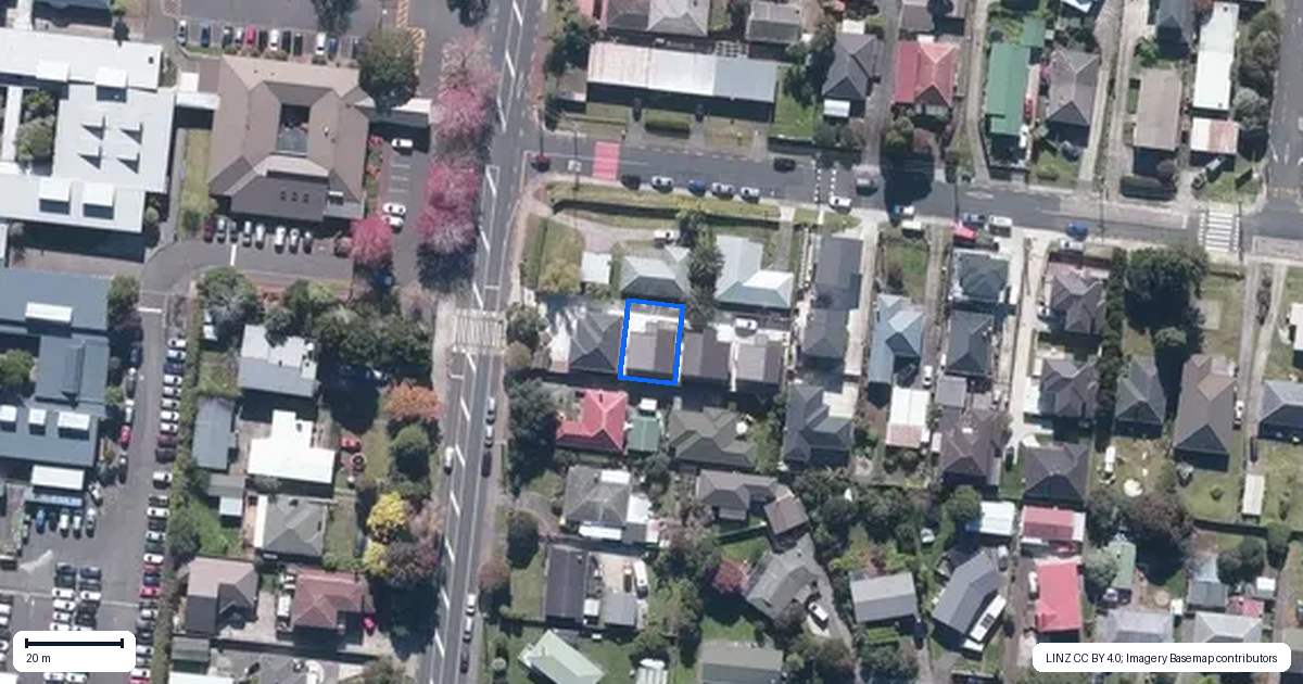 Property context map for 55A Rathgar Road, Henderson, Auckland
