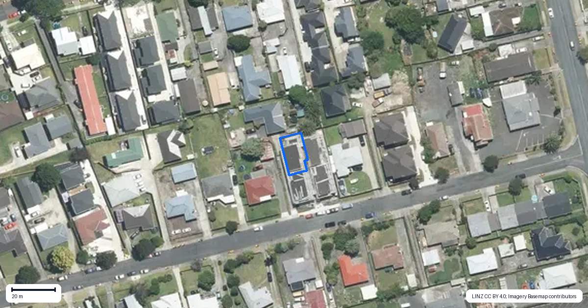 Property context map for 26B Clark Street, Manurewa, Auckland