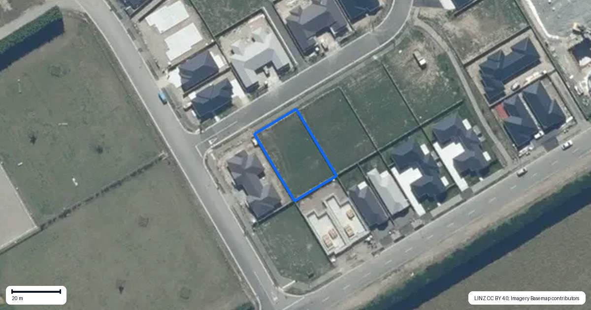 Property context map for 4 Korimako Crescent, Rolleston