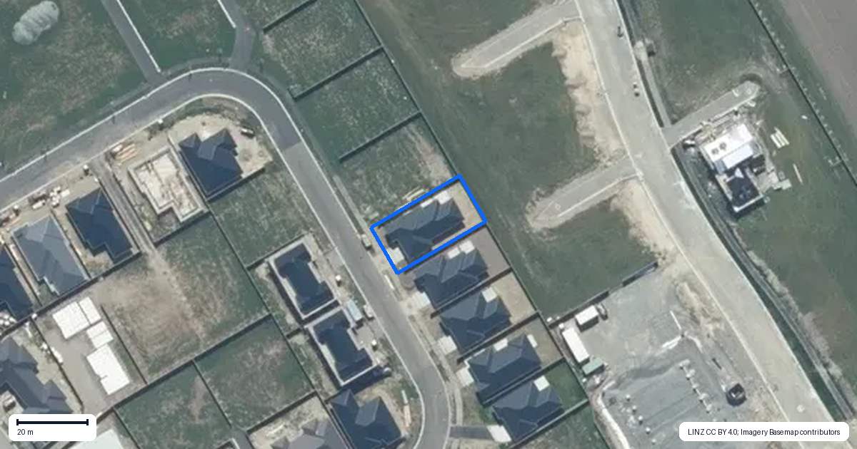 Property context map for 24 Korimako Crescent, Rolleston