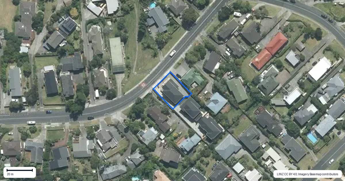 Property context map for 54A Glencoe Road, Browns Bay, Auckland