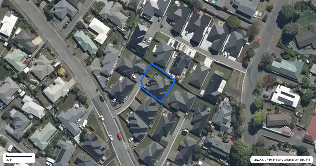 Property context map for 10B Kildare Street, Northwood, Christchurch