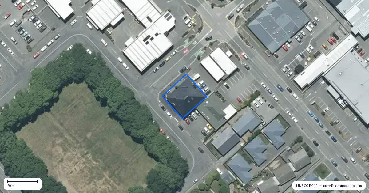 Property context map for 13 Mona Square, Ashburton