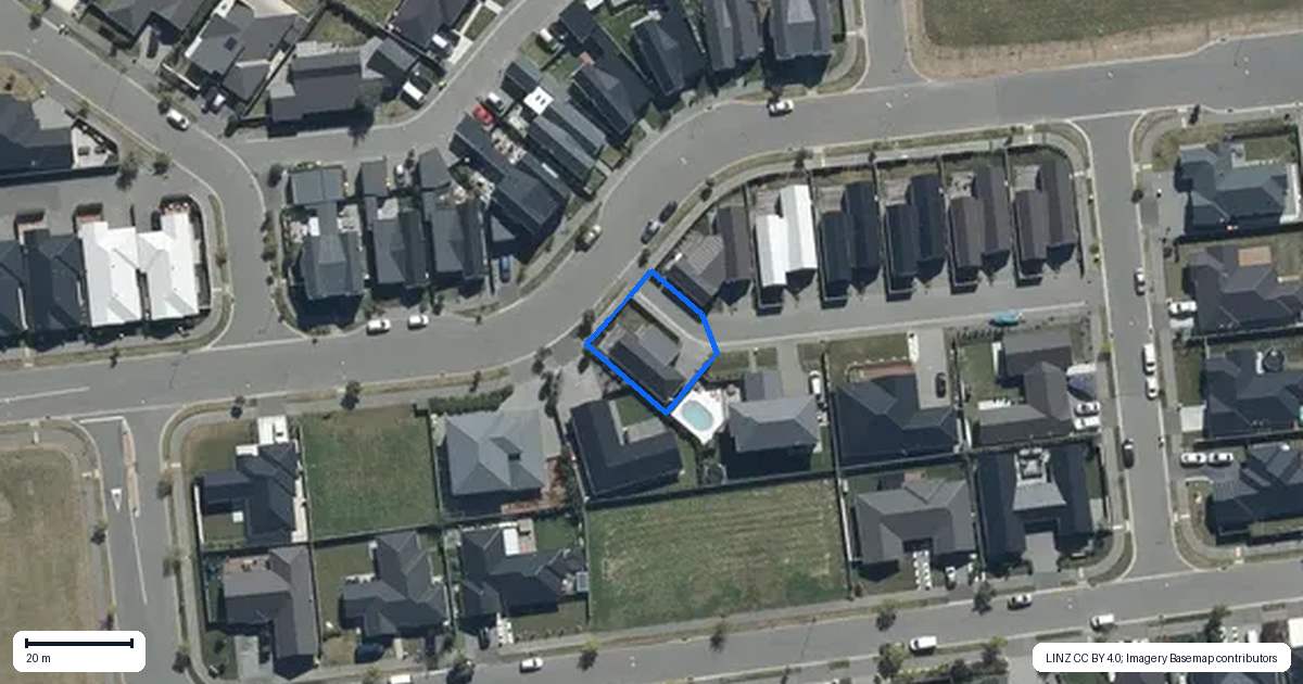 Property context map for 1/1 Hebe Lane, Northwood, Christchurch