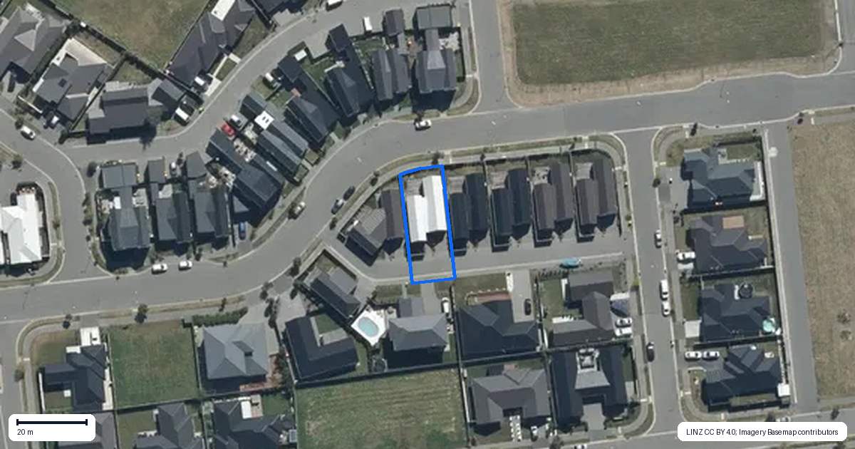 Property context map for 3/1 Hebe Lane, Northwood, Christchurch