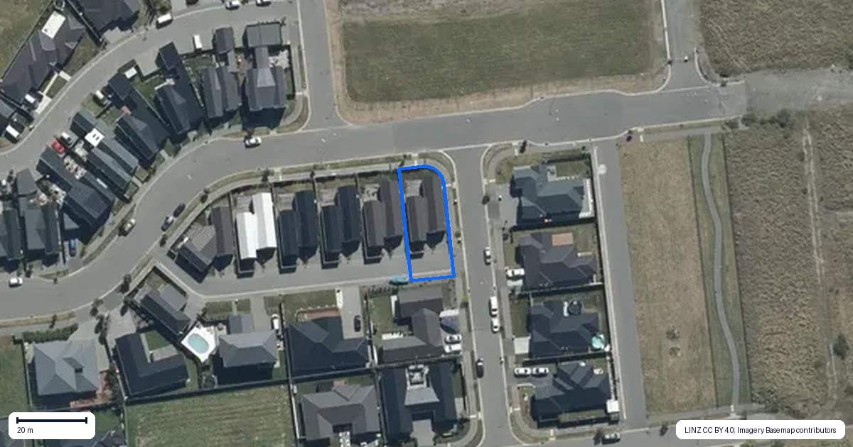 Property context map for 7/1 Hebe Lane, Northwood, Christchurch