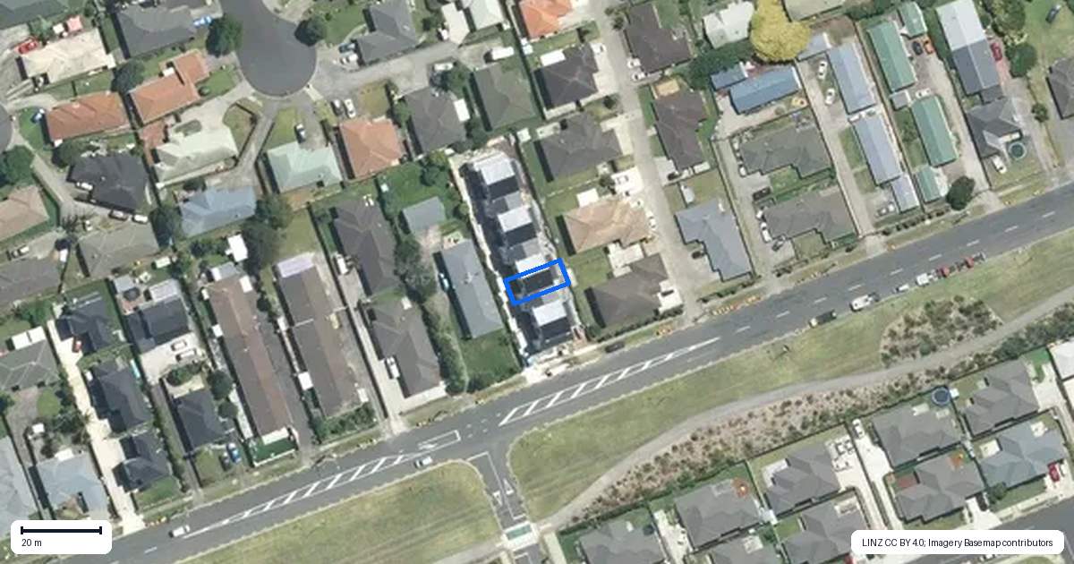 Property context map for 3/32 Airfield Road, Takanini, Auckland