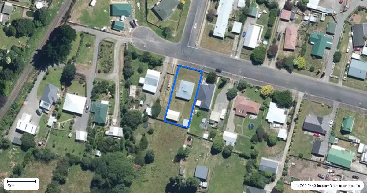 Property context map for 9 Mathew Street, Dannevirke