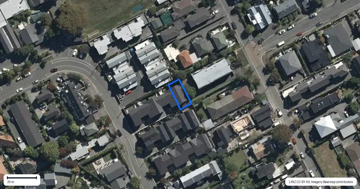 Property context map for 5/24 Rhodes Street, Merivale, Christchurch