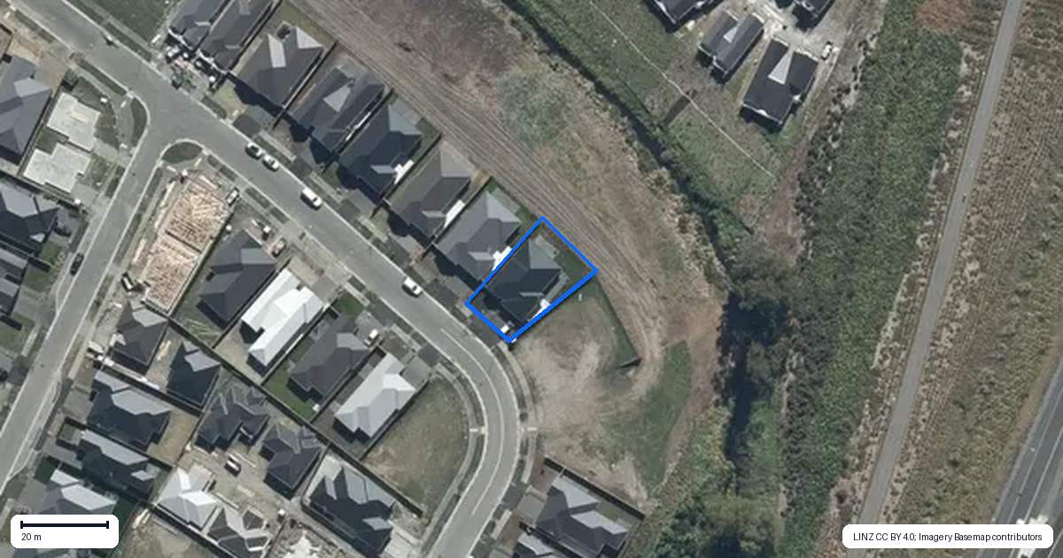 Property context map for 68 Bill Hammond Drive, Belfast, Christchurch